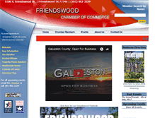 Tablet Screenshot of friendswoodchamber.com